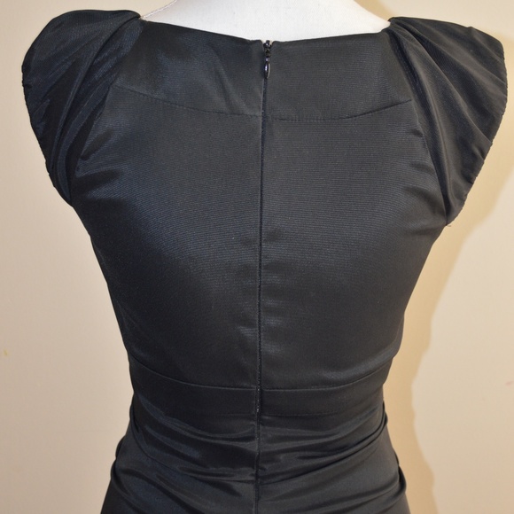 Xscape Black Mermaid Formal Dress 4 - Picture 6 of 7